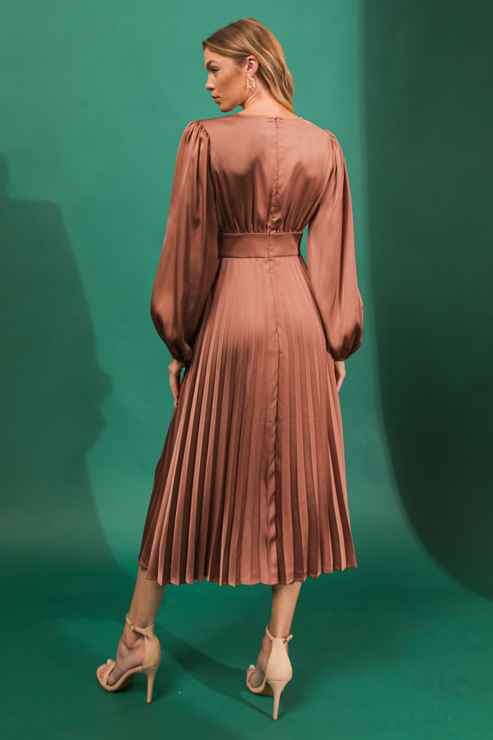 GREAT IMPRESSIONS SATIN MIDI DRESS Flying Tomato